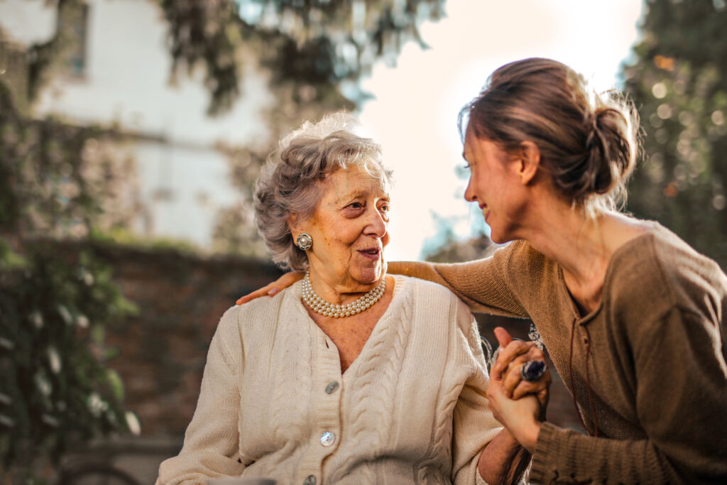 Caregiver and elder Caregiver and elder